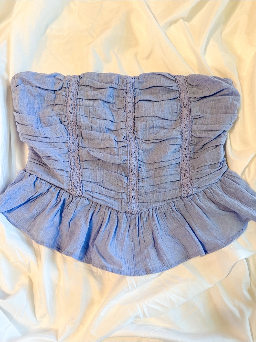 NWT- FREE PEOPLE Fun in the Sun Top in Misty Dawn- Medium